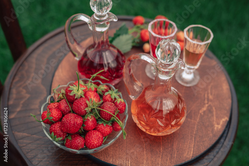 Strawberry Liqueur in Elega...