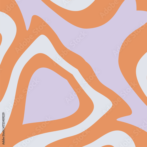 A visually interesting abstract background featuring organic flowing shapes in soft pastel and warm terracotta tones.