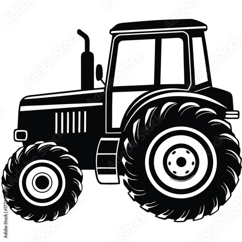 tractor isolated on white background