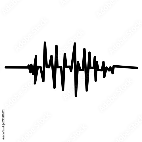 Heartbeat line icon. Heart rhytm. ECG. Electro Cardiogram. Vector illustration isolated on white background.