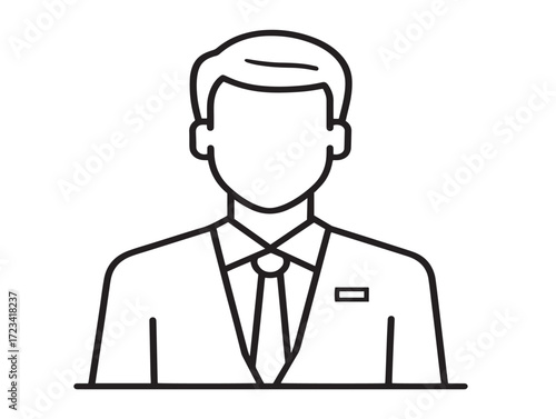 Flat style vector art customer self service symbol