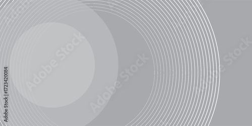 Best white background with grey circle lines. Digital future technology concept abstract modern