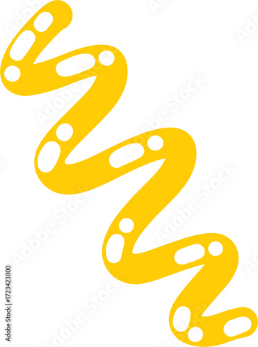 Wallpaper Mural Mustard Sauce Zigzag Illustration – Yellow Condiment Drizzle Line Clipart for Food Decoration Torontodigital.ca