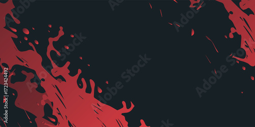 Abstract Red and Black Dynamic Pattern with Diagonal Lines and Circular Dots for Modern Design vector eps10