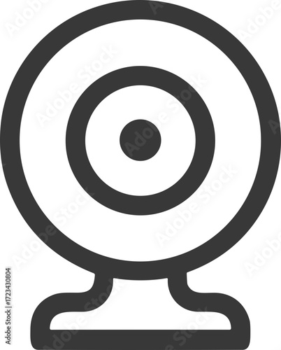 Webcam icon for online learning or meetings