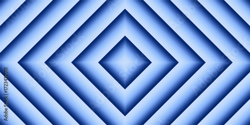 A captivating background showcasing a symmetrical pattern of nested blue diamonds with a subtle gradient effect.