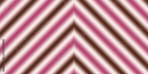 A visually striking geometric pattern of diagonal stripes with a gradient transition from a soft pink to a rich brown, creating a subtle yet impactful background design.