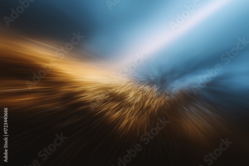 Dynamic abstract explosion of light and color in motion