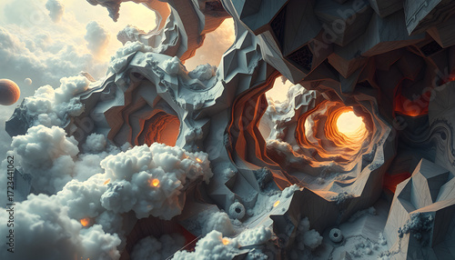abstract fractal background