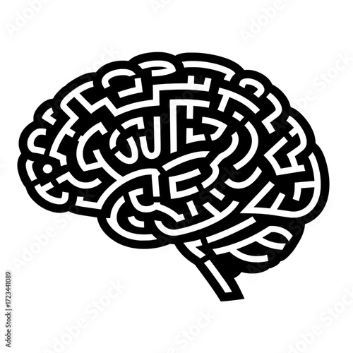 Human brain as a complex maze. Mental block and problem-solving.
