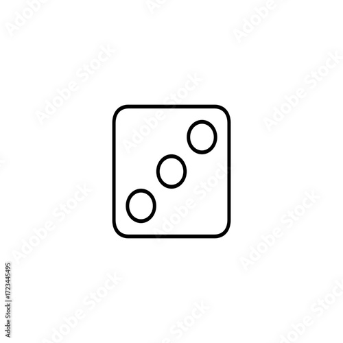 Dice Showing the Number Three