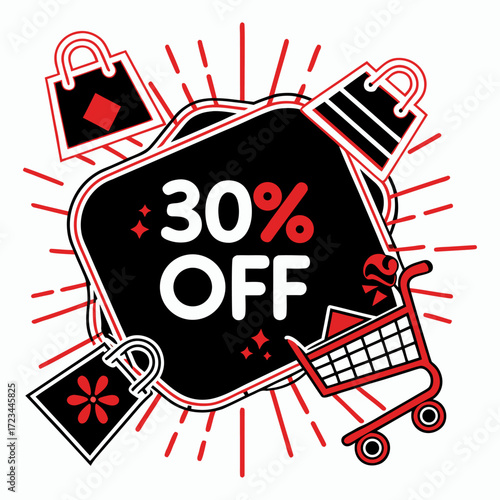 Black Friday sale icon bold  modern design , and feature
Modern shaped design template.