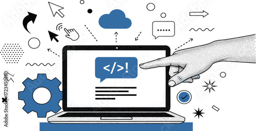 Coding, Web Development, and Cloud Computing A Visual Guide to Modern Software Development