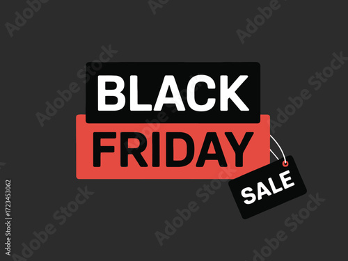 Black friday sale promotion graphic illustration