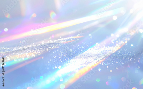 きらめく水色の幻想的な背景素材