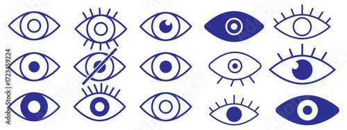 simple eye icon. eyesight symbol vector illustration
