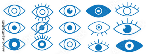 simple eye icon. eyesight symbol vector illustration