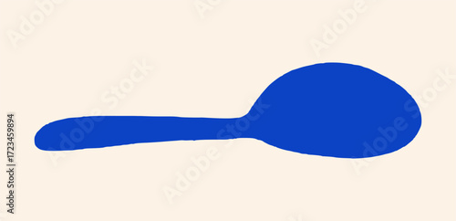 Black silhouette of a hairbrush, Plastic comb, Hairdresser tool. Hair Brush Doodle for grooming, styling, detangling.