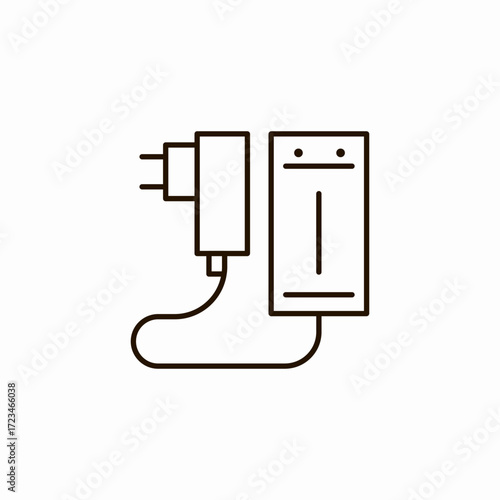 camera battery charger icon sign vector