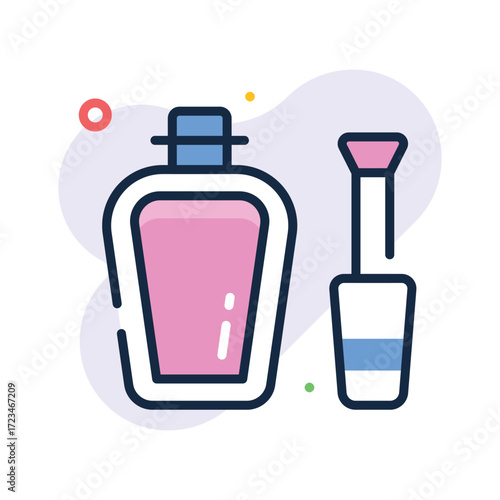 Nail polish icon representing beauty, makeup, and cosmetic shopping products