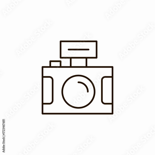 modern digital camera icon sign vector