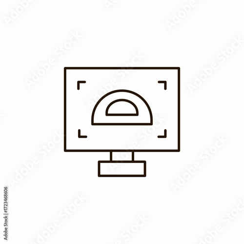 protactor graphic design icon sign vector