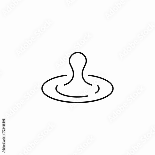 ripple on water icon sign vector