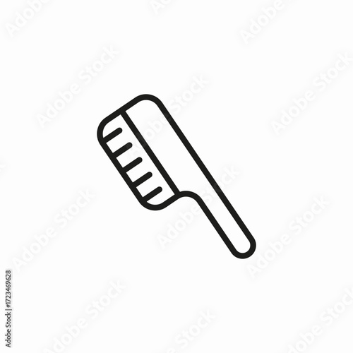 soft bristle brush icon sign vector