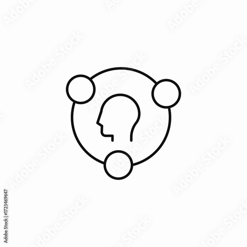 social network connection icon sign vector