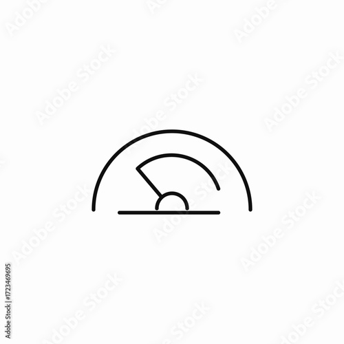 speed gauge indicator icon sign vector