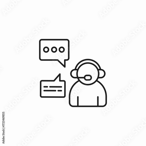 support service icon icon sign vector