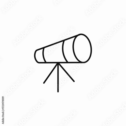 telescope stand icon icon sign vector