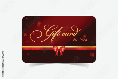 Business Discount Gift Card Vector Art Illustration