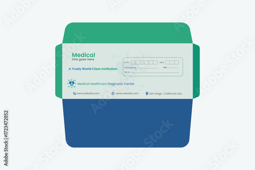 Medical Custom Doctor Envelope Printable Design