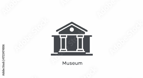 Icon vector museum