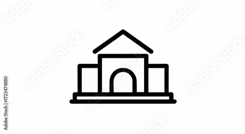 Icon vector museum