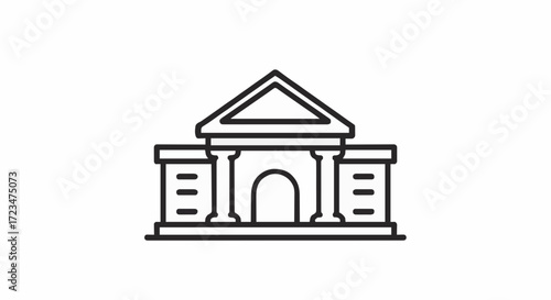 Icon vector museum