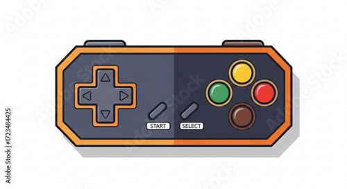 Modern game controller, a sleek design for gaming enthusiasts, offering comfort and precision for immersive gameplay experience