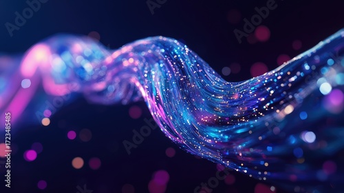 fiber liquid style rotating network cable