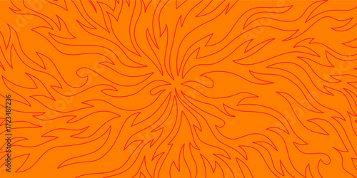 Fire Background. long banner fire background. Flame background. orange Fire flame background.