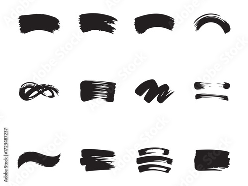 A Set of Acrylic & Oil Paint Brush Stroke Textures – Vol.2