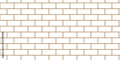 Pavement concrete road seamless mosaic stone concrete wall surface tiles. subway vector block rock white brick wall texture background.	