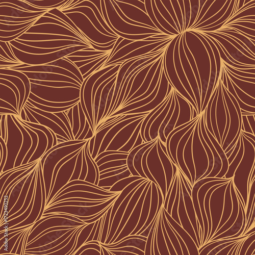 Seamless floral pattern based on traditional folk art ornaments. Colorful flowers on color background. Scandinavian style. Sweden nordic style. Vector illustration. Simple minimalistic pattern.