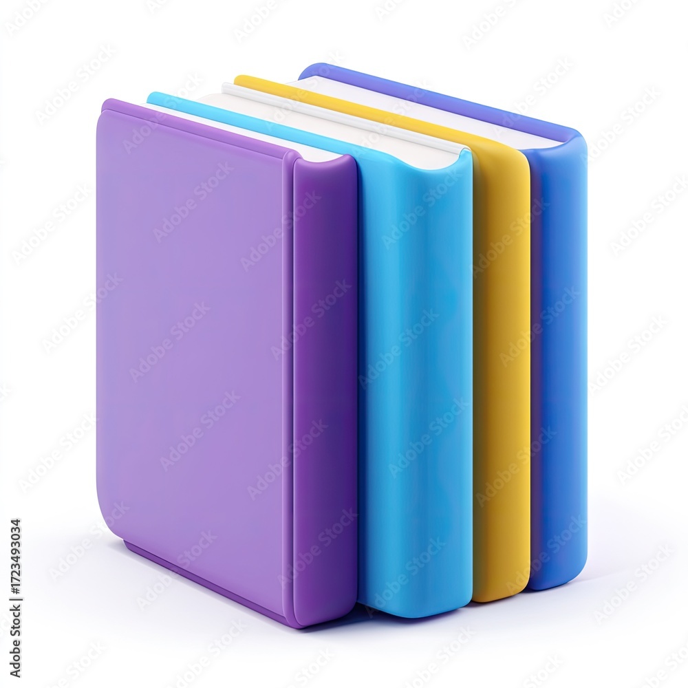 Fototapeta premium Stack of colorful books (7)