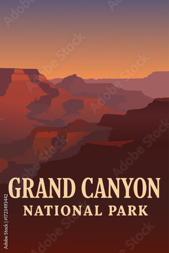 Grand Canyon South Rim at Sunset