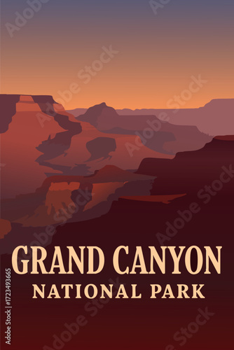Grand Canyon South Rim at Sunset