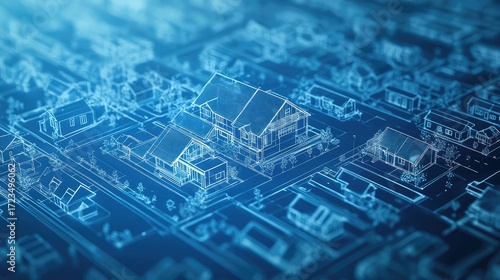 trends blueprint style simulation of housing market data