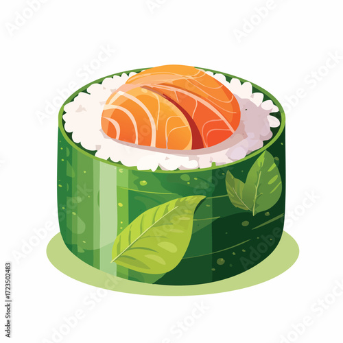 Cartoon food and fresh drink set with juice glass and milk cup illustration