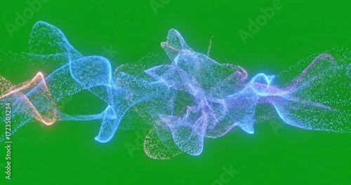 Seamless animation of abstract energy streams, designed for easy compositing into various projects requiring a futuristic or magical touch. no data