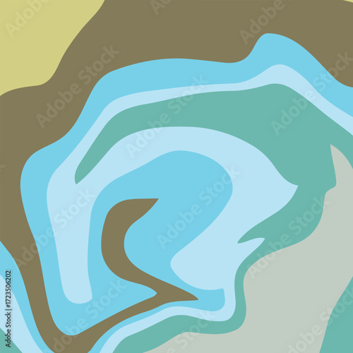 Fluid art. Modern artwork background. Mixture of acrylic paints. Abstract liquid painting marble texture, colorful gradient waves. Vector design for banner, flyer, business card, cover, invitation.